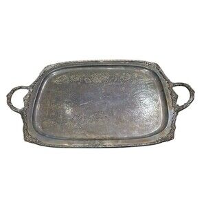 Vintage Heritage 1847 Rogers Bros 9493 Silver Plated Serving Platter Tray 32in